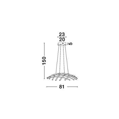 Lyora HanglampNarvi zwart - 9848138