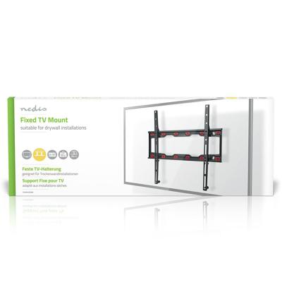 Nedis TVWM4030BK Vaste Tv-beugel Voor Gipsplaat Zwart 23 - 55" Max. 35 Kg 28 Mm Afstand Tot Muur Zwart