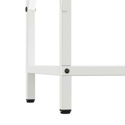 VidaXL Brandhoutrek 34x25x70 cm koudgewalst staal wit