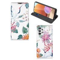 Samsung Galaxy A32 4G | A32 5G Enterprise Editie | Hoesje maken | Bird Flowers - thumbnail