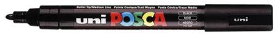 Paintmarker uni posca pc5m m zwart | 6 stuks