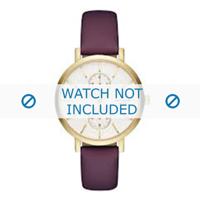 Horlogeband Kate Spade New York KSW1334 Leder Paars 16mm - thumbnail