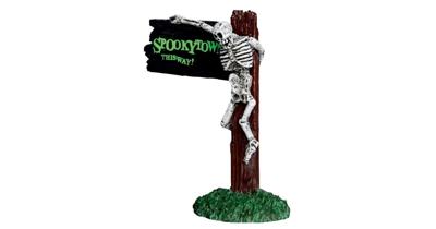 Kerstfiguur Spookytown this way LEMAX - Lemax