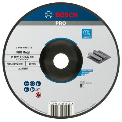 Bosch Accessories Standard for Metal 2608619778 Slijpschijf 180 mm 1 stuk(s) Metaal