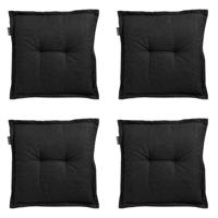 Zit universeel Rib black 50 cm x 50 cm (4 stuks) Madison - Madison - thumbnail