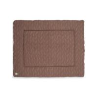 Jollein boxkleed 75x95 cm Spring Knit Chestnut Maat - thumbnail