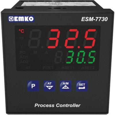 Emko ESM-7730.1.20.0.1/01.02/0.0.0.0 2-punt, P, PI, PD, PID Universele regelaar Pt100, L, J, K, R, S, T, B, E, N, C -20