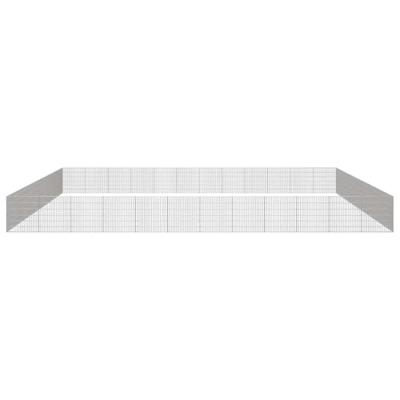 VidaXL Dierenverblijf 48 panelen 54x60 cm gegalvaniseerd ijzer