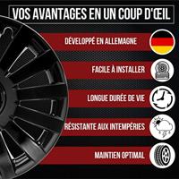 Albrecht wieldop "wind black plus" wheel cover wind s 17" set of 4 ml plus - thumbnail