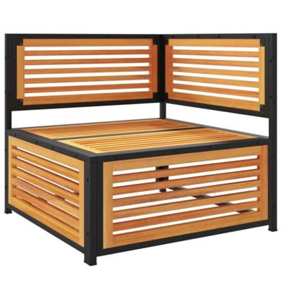 Tuinhoekbank met kussens massief acaciahout Tuinhoekbank met kussens massief acaciahout