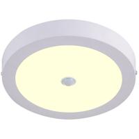 LED Downlight - Facto Dury - PIR Bewegingssensor 360° + Dag en Nacht Sensor - 24W - Warm Wit 3000K - Opbouw - Rond - Mat Wit - OSRAM LEDs - thumbnail