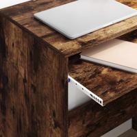 Bureau met plank Gerookt eiken 77,5 x 43 x 79 cm Bewerkt hout - thumbnail