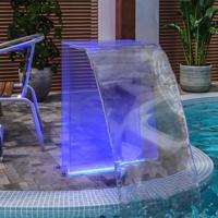 VidaXL Zwembadfontein met rgb led's 51 cm acryl - thumbnail