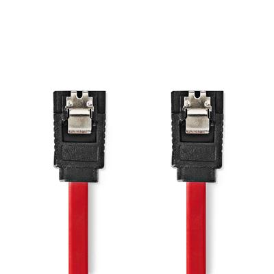 Nedis SATA Kabel | 3 Gbps | SATA 7-Pins Female | SATA 7-Pins Female | Vernikkeld | 0.50 m | Plat | PVC | Rood | Doos - CCGB73150RD05