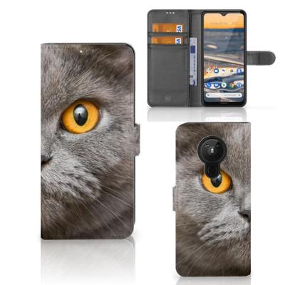 Telefoonhoesje | Met pasjeshouder | Nokia 5.3 Britse Korthaar Telefoonhoesje | Met pasjeshouder | Nokia 5.3 Britse Korthaar
