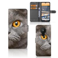 Telefoonhoesje | Met pasjeshouder | Nokia 5.3 Britse Korthaar - thumbnail