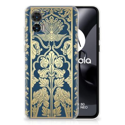 Motorola Edge 30 Neo | TPU Case | Beige Flowers