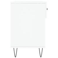 VidaXL Schoenenbank 102x35x55 cm bewerkt hout wit - thumbnail