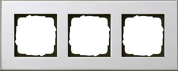 Gira Esprit afdekraam 3-voudig chroom Speciale bestelling en mag niet retour