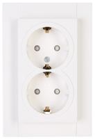 Athenis wandcontactdoos 2-voudig RA KV helder wit - thumbnail