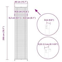 VidaXL Rolgordijn 40x200 cm geplooid wit - thumbnail