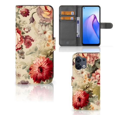 Hoesje voor OPPO Reno8 Bloemen Hoesje voor OPPO Reno8 Bloemen