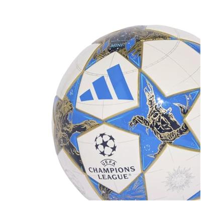 adidas UEFA Champions League Mini Voetbal Maat 1 2025-2026 Wit Blauw Goud