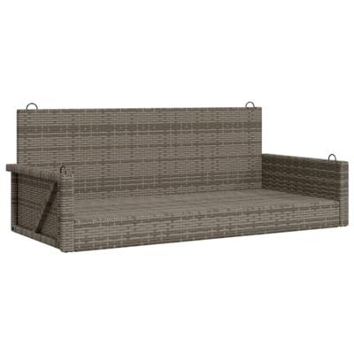 Schommelbank 119x56x48 cm poly rattan grijs Schommelbank 119x56x48 cm poly rattan grijs