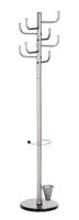 ALCO Staande kapstok 2802 2802 Aantal haken: 8 (Ø x h) 40 cm x 172 cm Metaal (poedercoating) Zilver 1 stuk(s) - thumbnail
