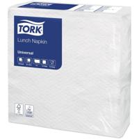 Tork servetten ft 30 x 30 cm, 1-laags, wit, pak van 100 stuks - thumbnail