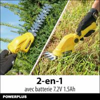 POWERPLUS Gazonscharen en heggenscharen 7,2V - Maaibreedte: 100 mm - thumbnail