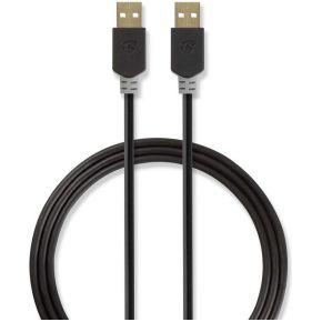 Nedis USB 2.0 Kabel A naar A 2 m