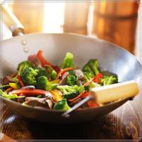 OTIX Wokpan met Houten Handvat 35.5cm - thumbnail