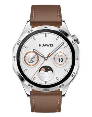 HUAWEI WATCH GT 4 Smart Watch - Batterijduur tot 2 weken Fitness Tracker - Compatibel met Android en iOS - Gezondheidsmonitoring met Pulse Wave Aritmie Analyse - GPS Geïntegreerd - 46 mm Leer Bruin