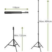 Bresser BR-TP400R Lampstatief 400cm - thumbnail