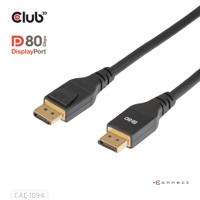 club3D CAC-1094 DisplayPort Verlengkabel [1x DisplayPort stekker - 1x DisplayPort stekker] Meerdere kleuren 2 m - thumbnail