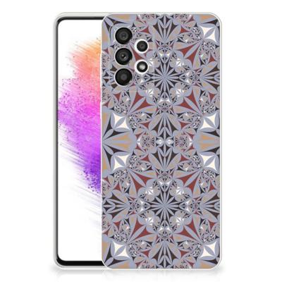 Samsung Galaxy A73 5G | TPU | Siliconen hoesje | Flower Tiles Samsung Galaxy A73 5G | TPU | Siliconen hoesje | Flower Tiles