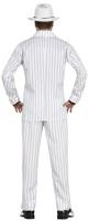 Gangster Krijtpak Heren Budget Wit - thumbnail