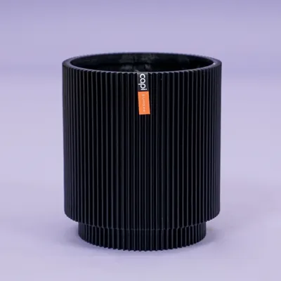 Vaas cilinder Groove 11x12 zwart binnenbloempot Capi Europe - Capi europe Vaas cilinder Groove 11x12 zwart binnenbloempot Capi Europe - Capi europe