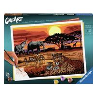 Ravensburger creart schilderen op nummer - savannah landscapes - thumbnail