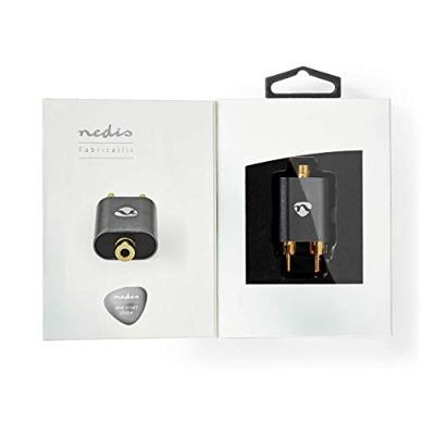 Nedis Stereo-Audioadapter | 2x RCA Male naar 3,5 mm Female | 1 stuks - CATB22255AL CATB22255AL