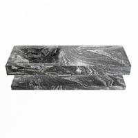 MONDIAZ ALAN-DLUX 130cm planchet Lava. Vrijhangende wastafel CLOUD links zonder kraangat, kleur Lava. - thumbnail