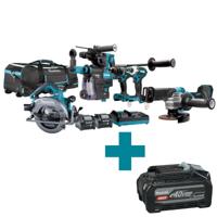 Makita DK0162G601 Accu Combiset 6-delig XGT 40V Max 4.0Ah in Tas - thumbnail