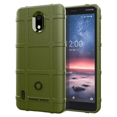 Volledige dekking schokbestendig TPU Case voor Nokia 3.1 A (Army Green)