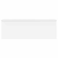 Opbergbox 102x35x35 cm bewerkt hout wit - thumbnail