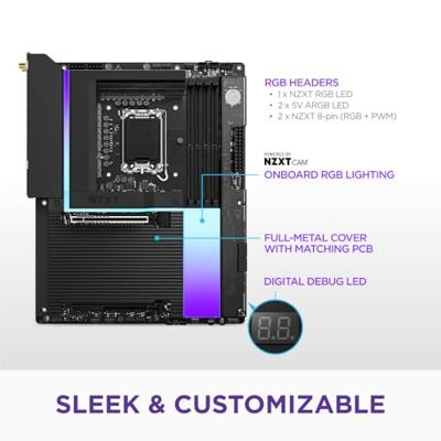 Moederbord Intel NZXT N9 Z890 - Matte Black