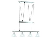 Trio Moderne HanglampSeries 3751 4-lichts nikkel mat - 3751041-07 - thumbnail