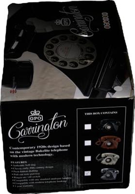 GPO GPOCARRPBCH Carrington Classic Desk Telephone Push Button Chrome