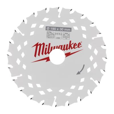 Milwaukee Cirkelzaagblad voor Hout | Ø 190mm Asgat 30mm 24T - 4932498976