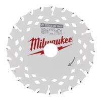 Milwaukee Cirkelzaagblad voor Hout | Ø 190mm Asgat 30mm 24T - 4932498976 - thumbnail